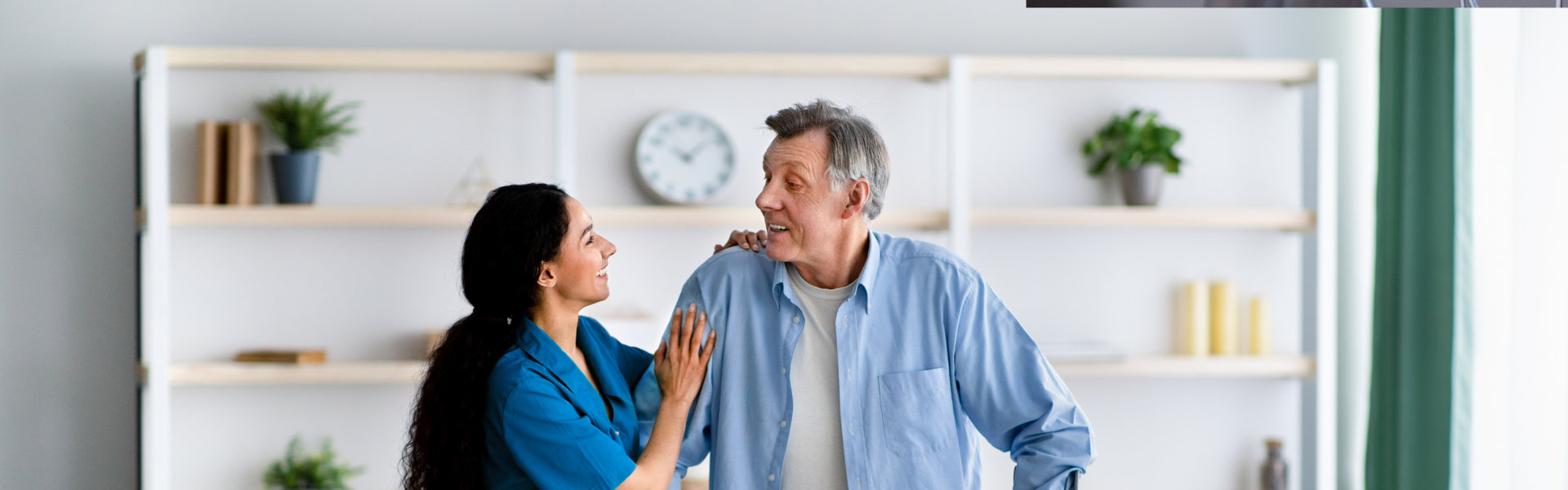 caregiver and elderly