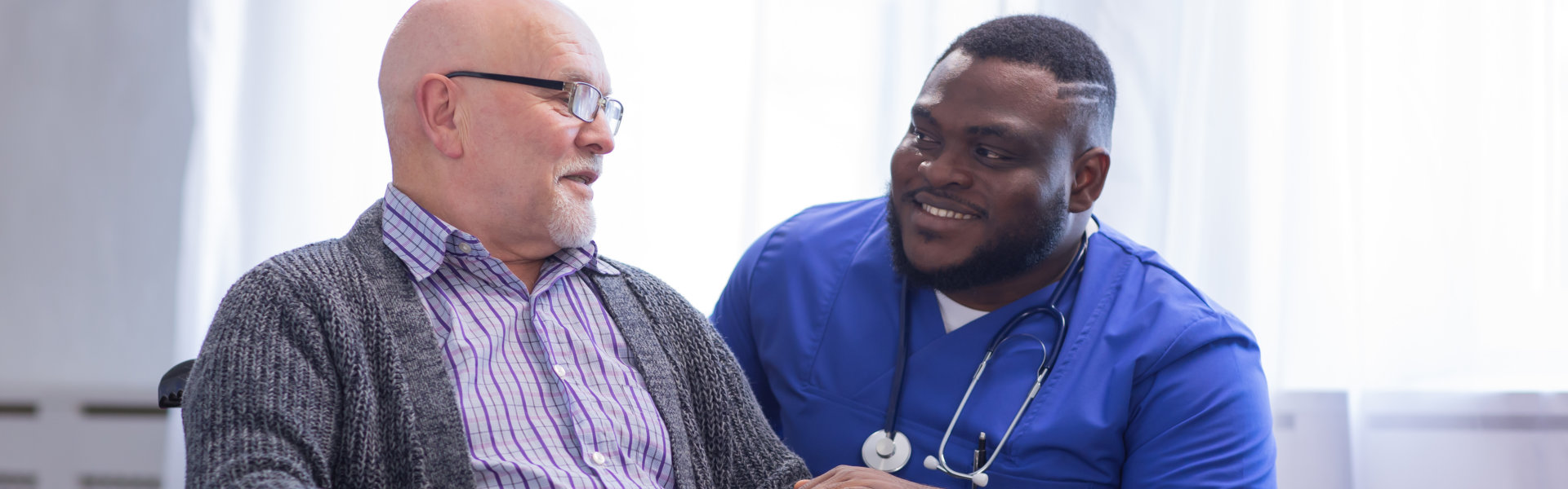 caregiver and elderly